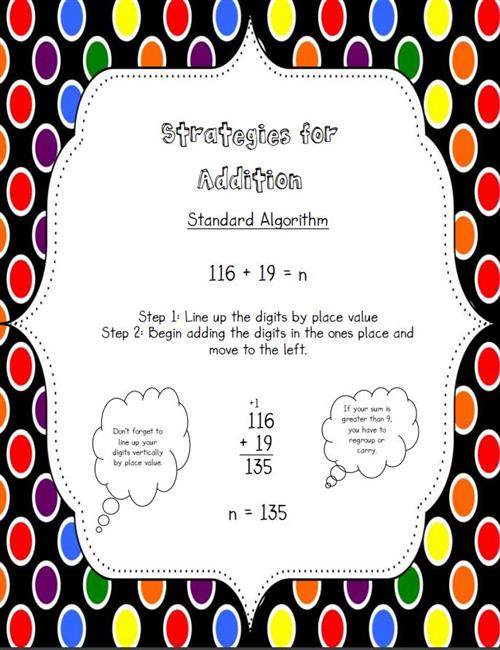Addition Standard Algorithm 